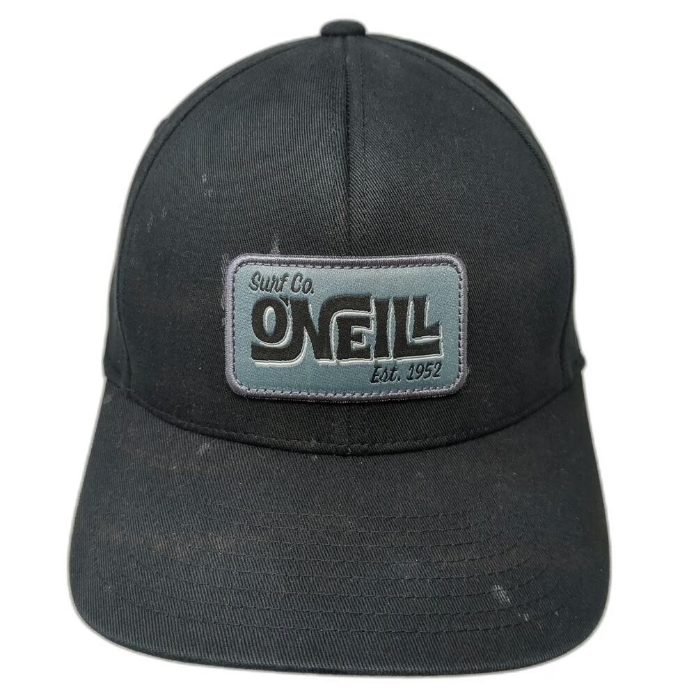 O'Neill Baseball Cap Black XL Flexfit Surf Co Est 1952 Structured Fitted Hat
